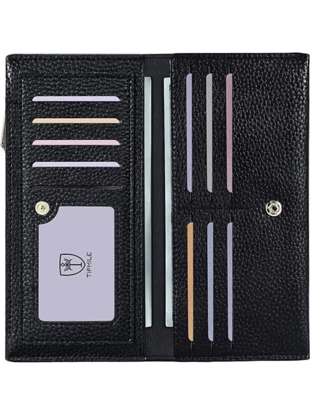 Ultra Slim Womens Wallet Leather RFID Bifold Credit Card Holder Travel Purse